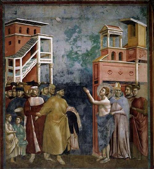 GIOTTO di Bondone Renunciation of Wordly Goods Norge oil painting art